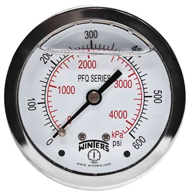 LF / BR 2.5'' 0-600 PSI / KPA 1 / 4'' NPT BACK