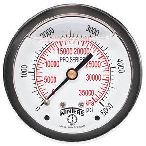 LF / BR 2.5'' 0-5000 PSI / KPA 1 / 4'' NPT BACK