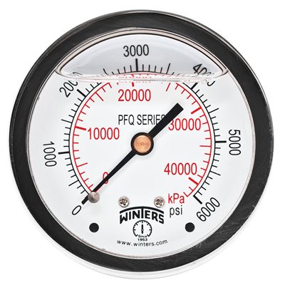 LF / BR 2.5''x1 / 4''NPT BACK 0 / 6000 PSI / KPA