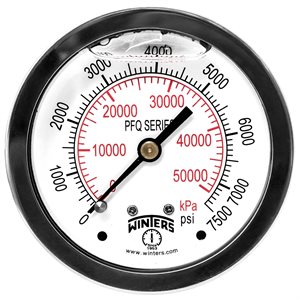 LF / BR 2.5''x1 / 4''NPT BACK 0 / 7500 PSI / KPA