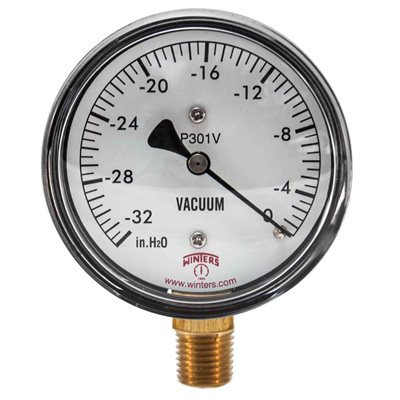 LOW PRESSURE 2.5" 0 / 32" H2O VAC 1 / 4"