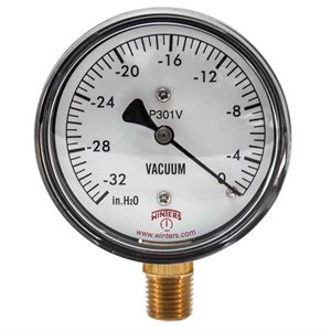 LOW PRESSURE 2.5" 0 / 32" H2O VAC 1 / 4"