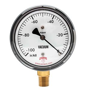 LOW PRESSURE 2.5" 0 / 100"H2O VAC 1 / 4"