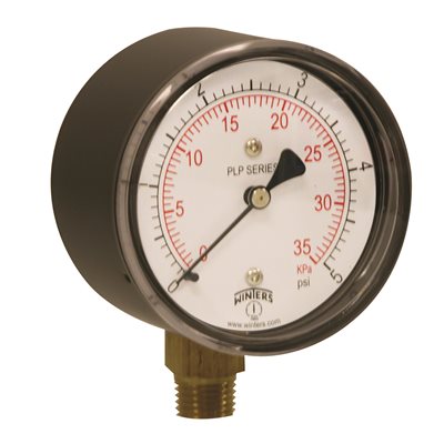 LOW PRESSURE 2.5'' 0-5 PSI / KPA 1 / 4'' BTM
