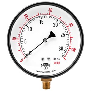LOW PRESSURE 4" 0-55" / OZ 1 / 4" NPT BTM
