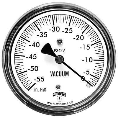 2.5" x 1 / 4" NPT BACK 0 / 55" H2O VACUUM