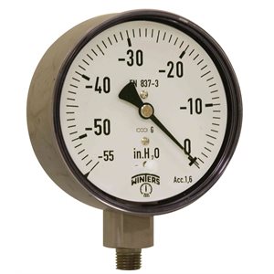 4" x 1 / 4" NPT 0 / 55" H20 VACUUM ST / ST