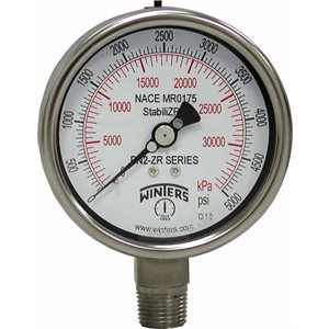 PN2-ZR SERIES, NACE STABILIZR, 4'', 0 / 5000 PSI / KPA, 1 / 2'' NPT LM