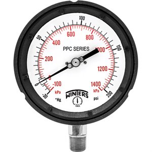 4.5" DIAL, 30"-0-100 PSI / KPA, 1 / 4" BTM., CONN.
