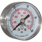 PRL SERIES 1.5'', 0 / 100 PSI / KPA, 1 / 8'' CTR BACK, OIL FREE