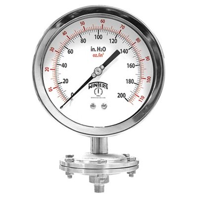4'' SCHAEFFER GAUGE 0 / 300 PSI / KPA 1 / 2'' NPT LM