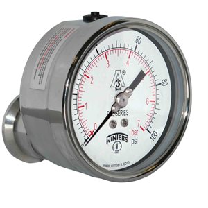 PSQ SANITARY 4'' 0 / 100 PSI / BAR 1.5'' TRI-CLAMP LBM 3A