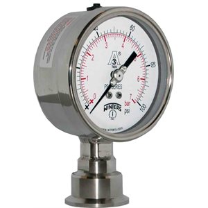 PSQ SANITARY 4'' 0 / 100 PSI / BAR 1.5'' TRI-CLAMP LM 3A
