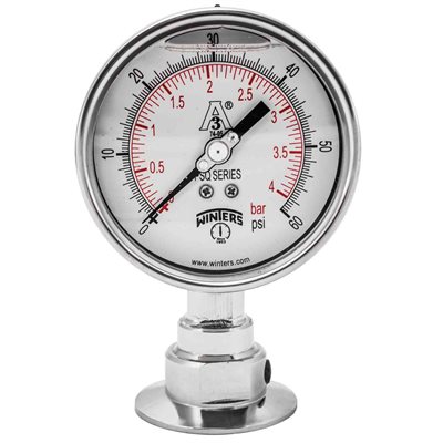 PSQ SANITARY 4'' 0 / 60 PSI / BAR 2'' TRI-CLAMP LM 3A