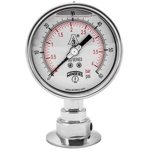 PSQ SANITARY 4'' 0 / 60 PSI / BAR 2'' TRI-CLAMP LM 3A