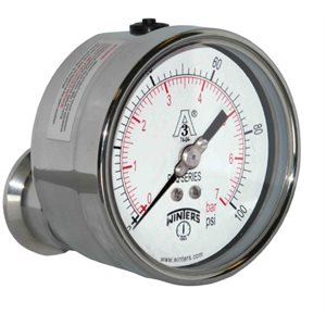 PSQ SANITARY 2.5'' 0 / 160 PSI / BAR 1.5'' TRI-CLAMP CBM 3A