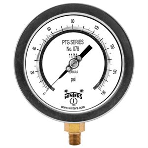 4" TEST GAUGE 0 / 160 PSI 1 / 4" NPT BOTTOM