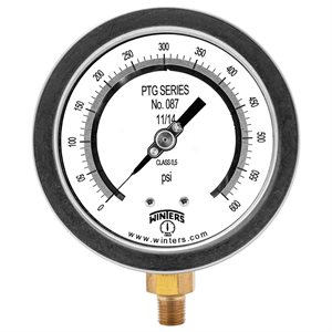 4" TEST GAUGE 0 / 600 PSI 1 / 4" NPT BOTTOM