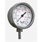 2.5"DIAL,1 / 4" X 3 / 4" BTM TUBE STUB,0-160 PSI / KPA