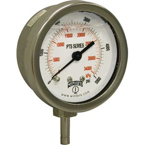 2.5"DIAL,1 / 4" X 3 / 4" BTM TUBE STUB,0-5,000 PSI / KPA