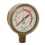 WELDING GAUGE 2" 0-30 PSI / KPA 1 / 4" BTM