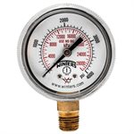 WELDING GAUGE 2" 0-4000 PSI / KPA 1 / 4 BTM