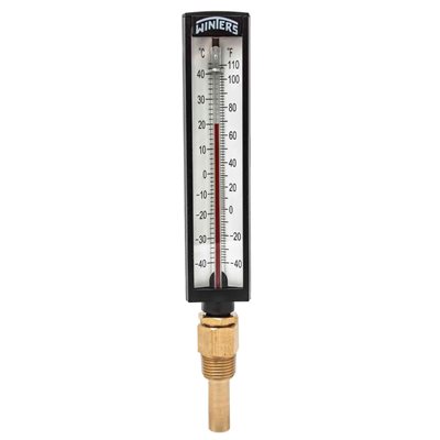 Industrial 5AS Therm Liquid 2'' Polypropylene 5'' -40 / 110 F / C 1 / 2'' NPT Bottom Brass Thermowell