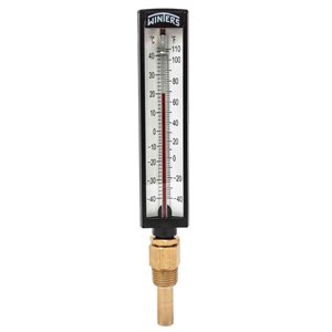 Industrial 5AS Therm Liquid 2'' Polypropylene 5'' -40 / 110 F / C 1 / 2'' NPT Bottom Brass Thermowell