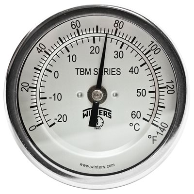 3" x 1 / 2" NPT BACK 2.5" STEM 0 / 140 F&C