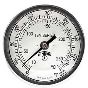 3" x 6" BACK CONN., 50-500 F&C BIMETAL