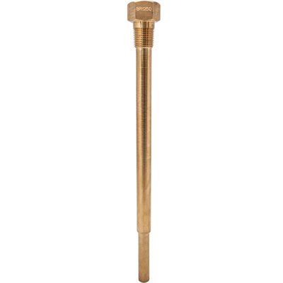 Brass, 1 / 2" NPT, OA=12.25", U=10.5,