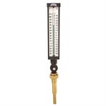 Industrial 9IT Thermometer Liquid 6'' Valox 9'' -40 / 110 F / C 3 / 4'' NPT Var Angle Brass Thermowell