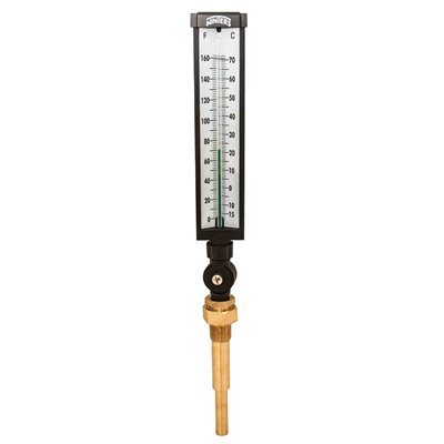 TIM, AL 9'' X 6'' 3 / 4'' NPT ADJ ANGLE, 0 / 160 F / C, BR-WELL