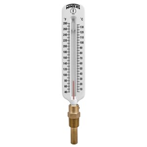 2.5 in. Dial Hot Water Thermometer with 3/4 in. Lead-Free Brass Sweatwell  and Temperature Range of 30°-250° F/C