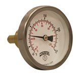 Hot Water Therm Metallic 1.5'' Aluminum 2.5'' 30 / 250 F / C 3 / 4" sweatwell Centre Back Brass Thermowell