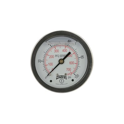 LF / SS 2.5'' 30'' / 0 / 30 PSI / KPA 1 / 4'' BOTTOM